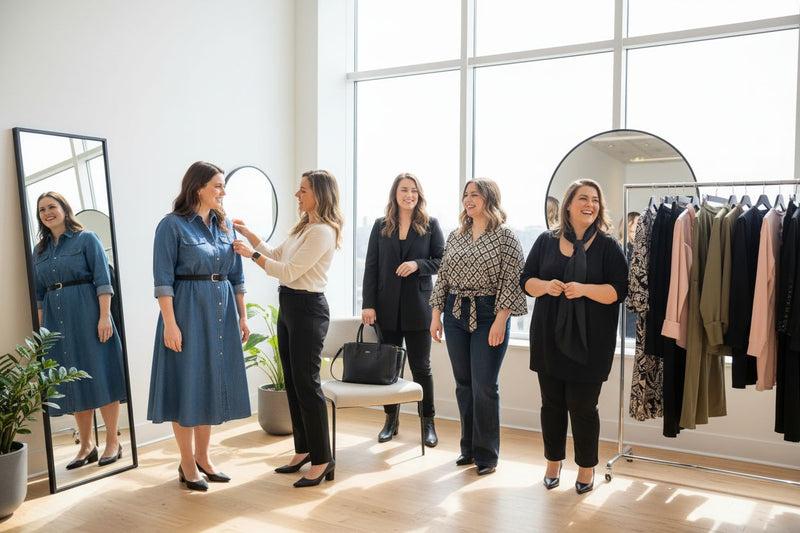 apple shape body fashion, styling tips, body positivity