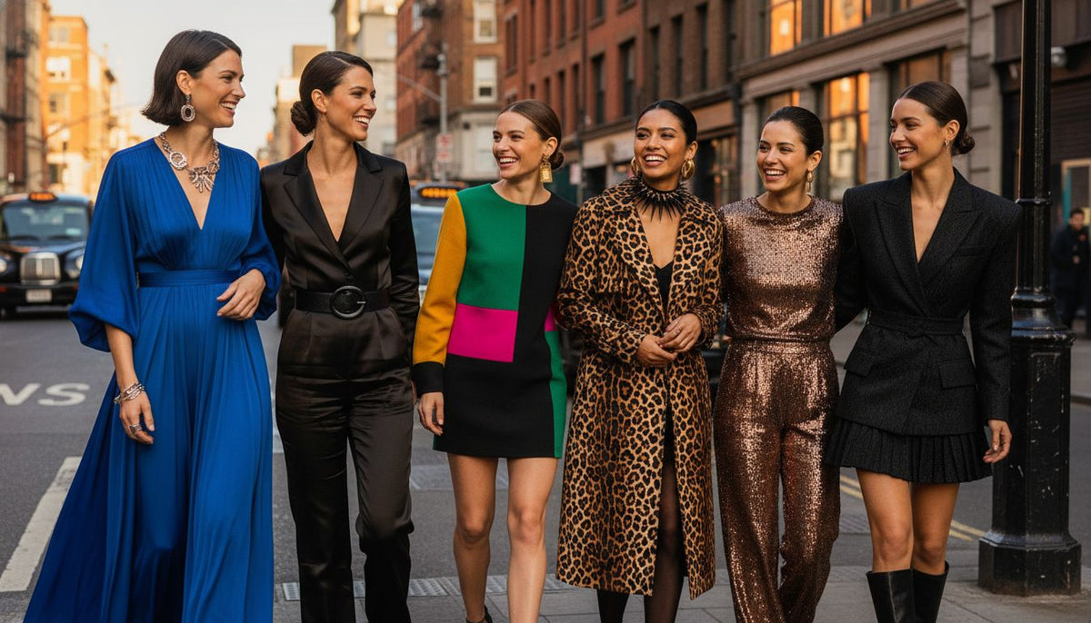 Woman in a bold going-out outfit, illustrating seven examples of statement dressing for confident women