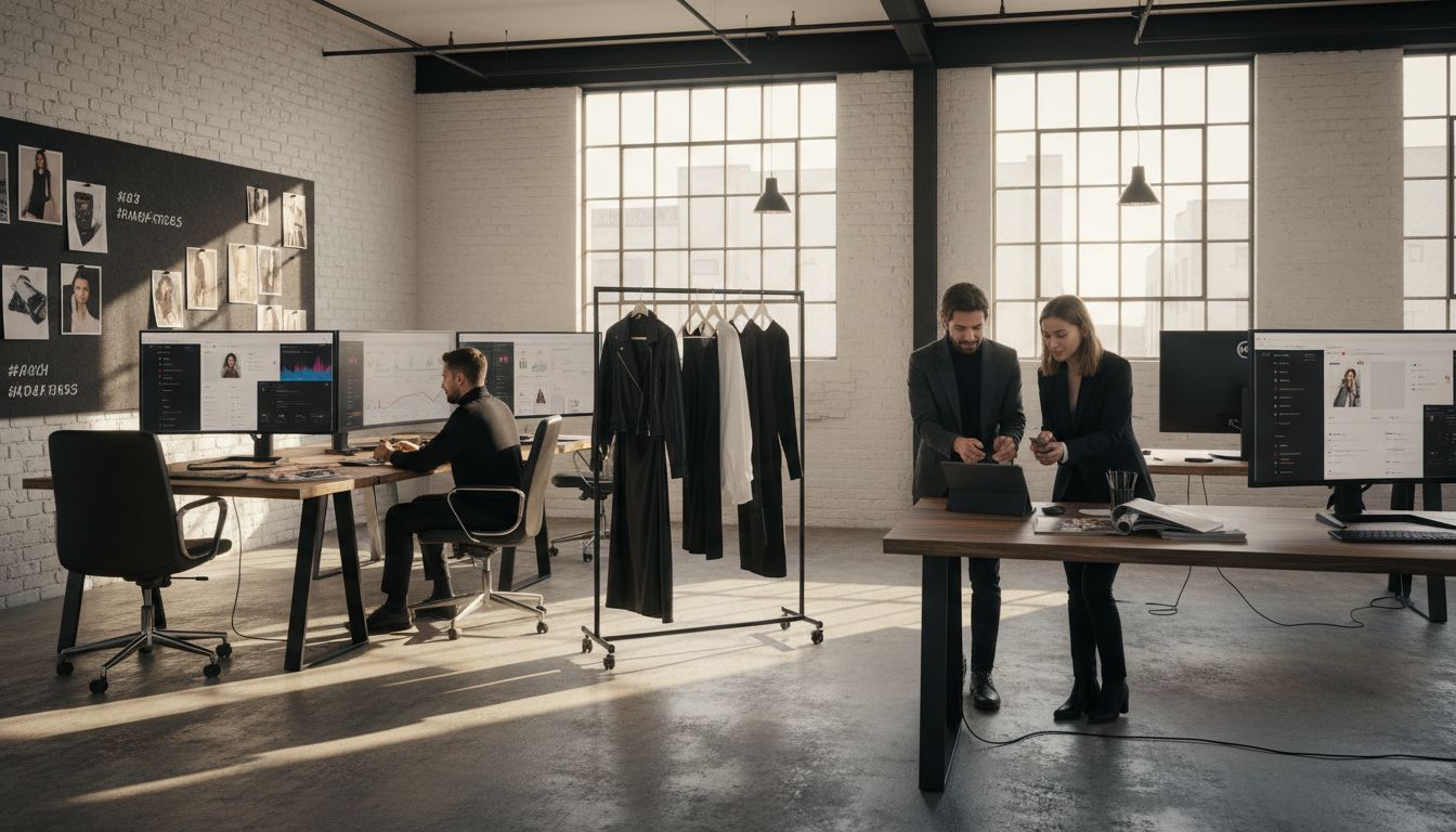 fashion social media workspace